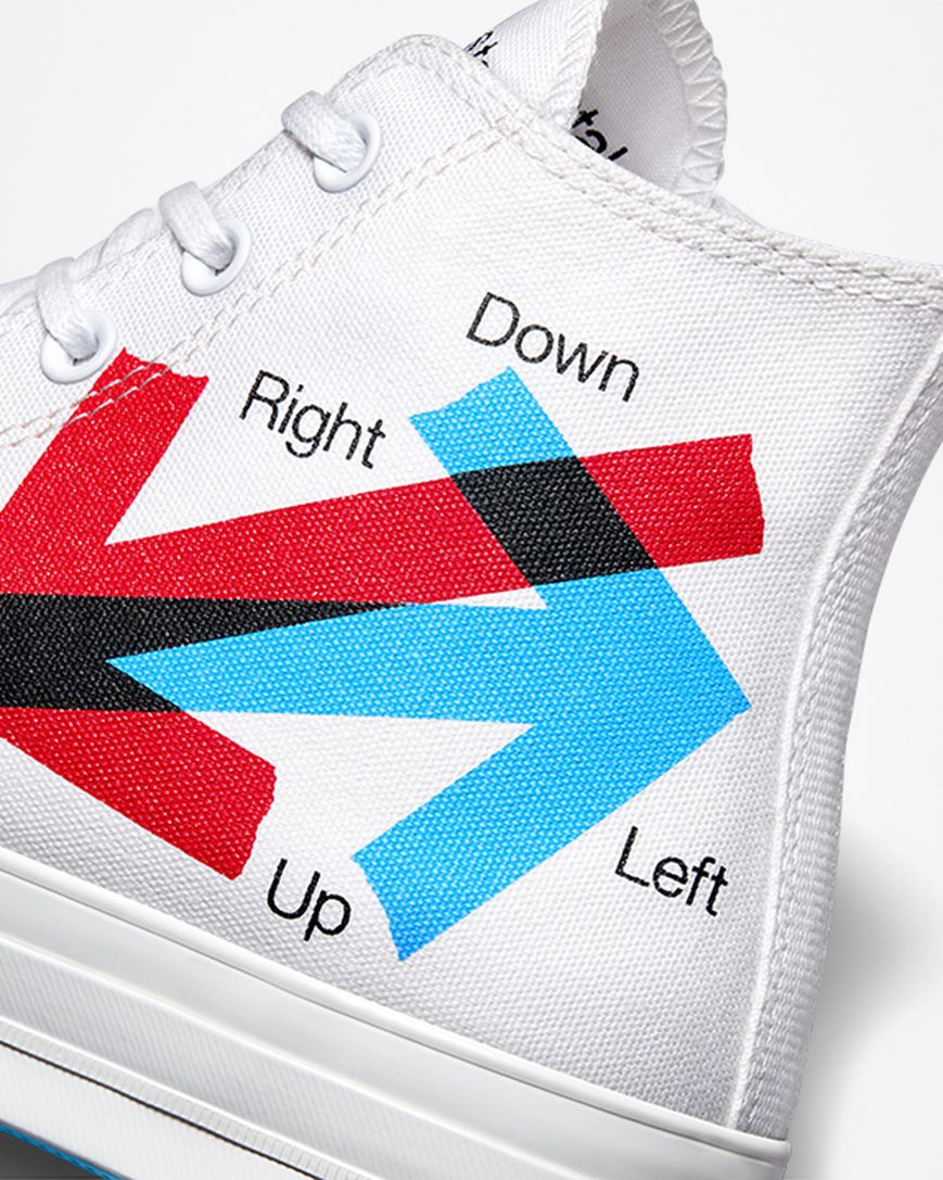 Women's Converse x Patta x Experimental Jetset Chuck 70 High Top Shoes White / Red / Blue | AU 39816V